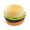Slow Rebound Pu Simulation Hamburger Stress Relief Toy, Sesame Bread Food Pendant, Photography Prop, Squishy Toy, Random Style