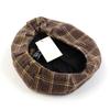 Universal chemistry Retro Check Brown Wool Beret check Beret