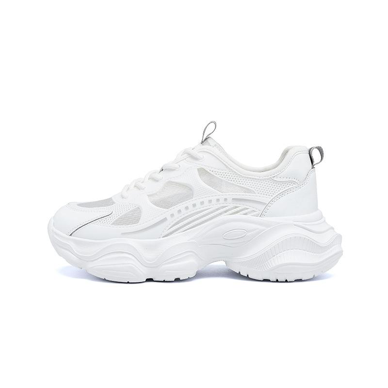 Augustine Mesh Dad Shoes Women 2025 Summer New Thin Platform White Shoes Lightweight Casual Sports Shoes