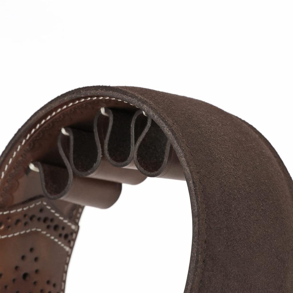 TOURBON Schrotflinten-Trageriemen Lederriemen Verstellbare Länge bis zu 100cm Gürtel,