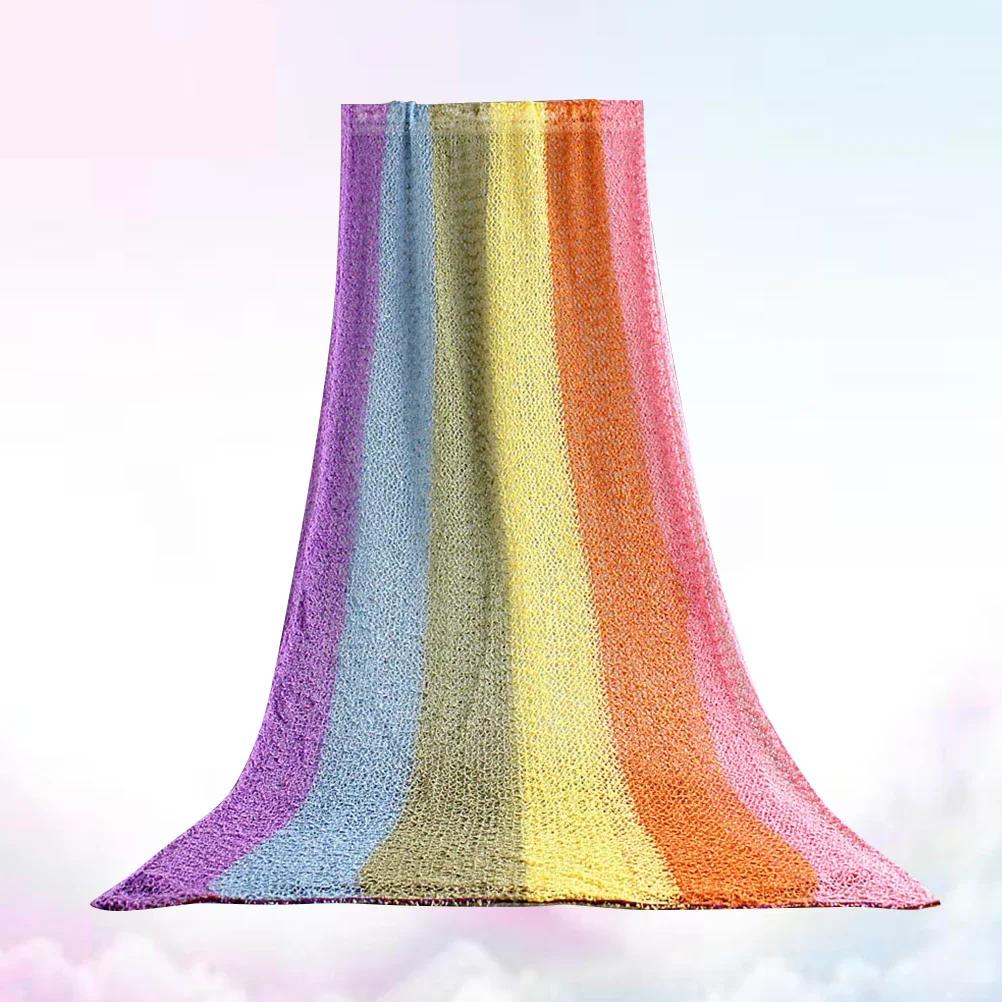 

1 Set Newborn Photography Wrap Cloth Baby Photo Elastic Wrap Towel Rainbow Color Wrap Cloth for Newborn Photography Props Fabric