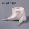 Silk Ballet Style Wide Flat Shoelaces with Bow, Suitable for Wide Holes In White or Black