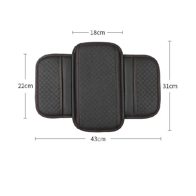 Universal Car Arm Rest Cushion PU Leather Breathable Center Console Box Cover Anti Scratch Armrest Box Protector Cover Wholesale