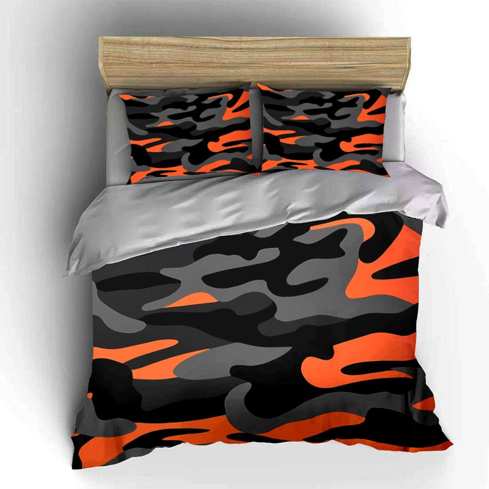 Camouflage Themed Outdoor Gear Set Kid'S And Adults' Bedroom Decor, Exquisite Three-Piece Bedding Set Gift