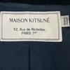 MAISON KITSUNE KWO-0452-B Wool coat 34 Blue x blackUsed