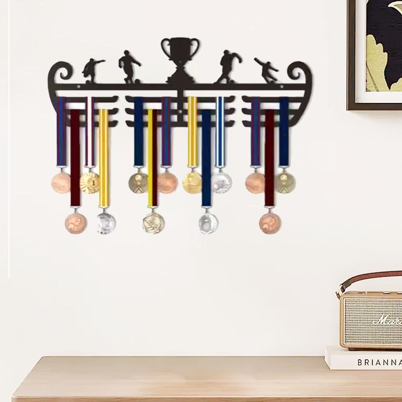 Factory Direct Custom Large Wall Hanger Metal Medal Display Rack for Bulk Medals & Awards Storage