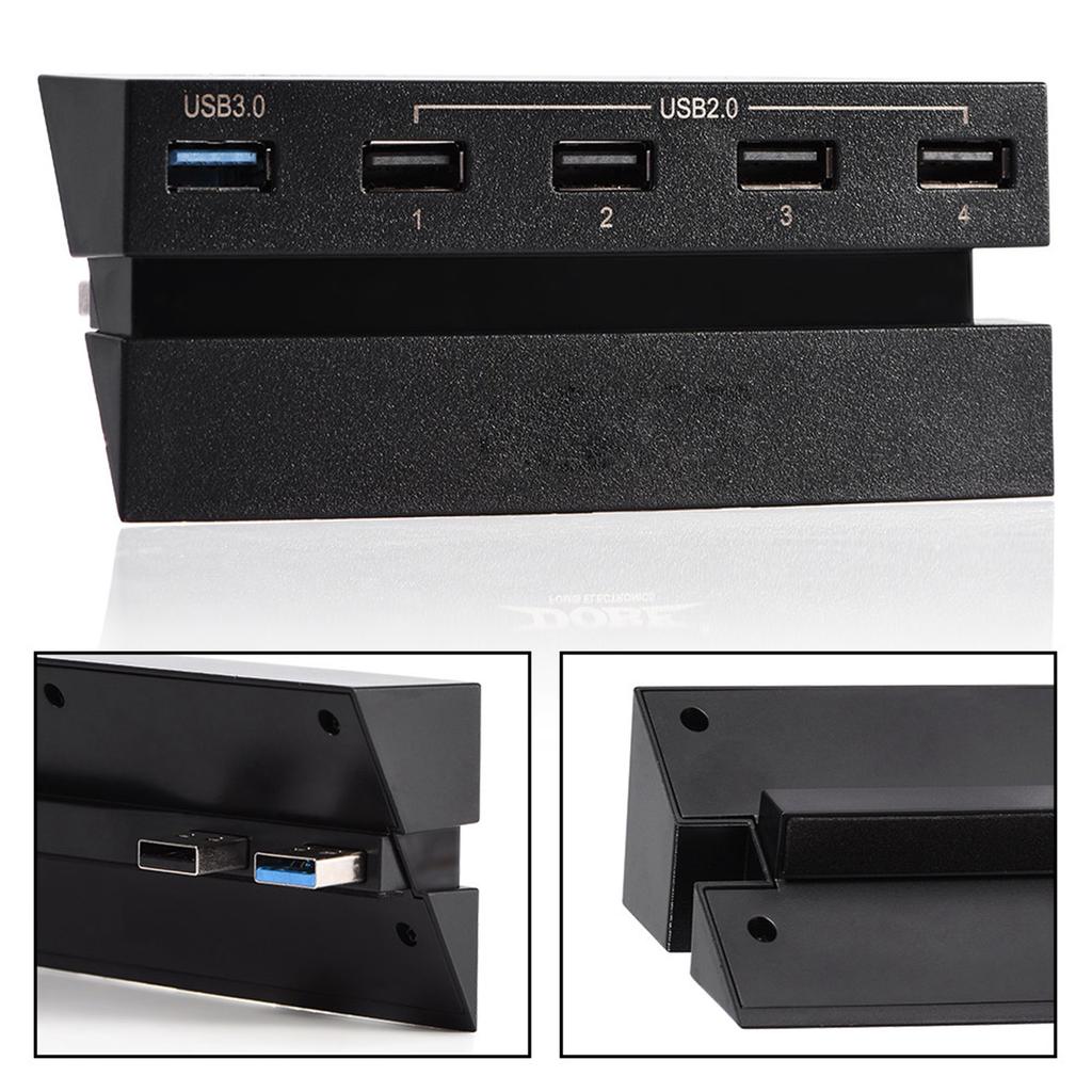 High Speed 5-Port USB Hub 2.0 & 3.0 Expansion Hub Controller Adapter for PS4 Game Console