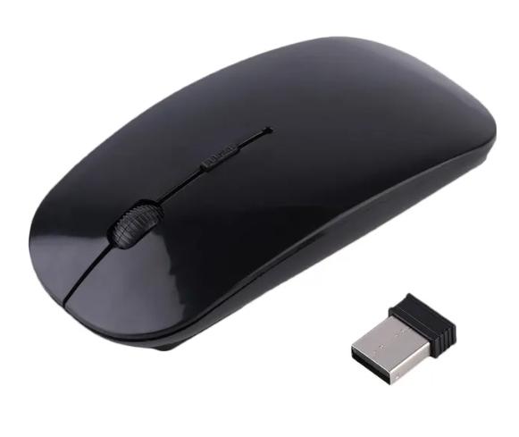 

Ultra Thin USB 2.4Ghz Wireless Mouse Wireless Mouse 1600DPI 4 Buttons Cordless Mice for PC Desktop Laptop Windows Computer