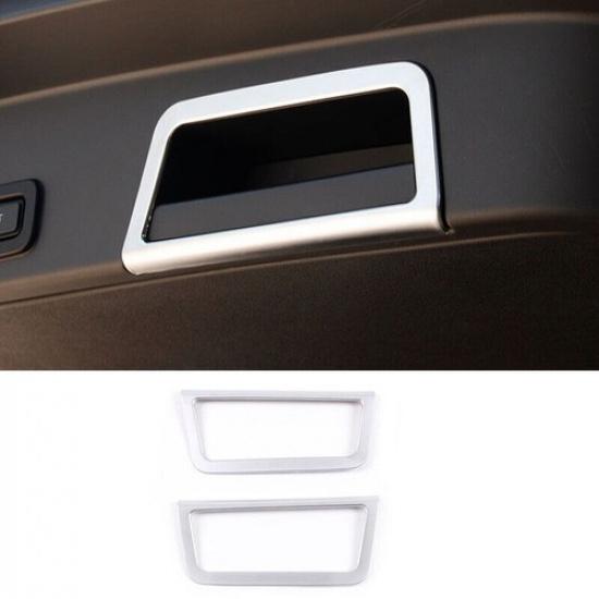 For Range Rover Evoque - Matte Silver Tailgate Door Handle Frame Trim 2X