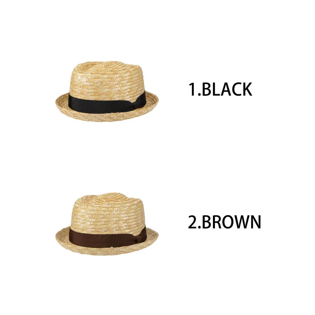 Pork Pie Straw Roll Free Size Number [Basic Quench] Hat, Anti-Steaming, Straw, Antibacterial, Deodorizing, Men's, Women's, (JP, Size, 58.0 Cm, 60.0