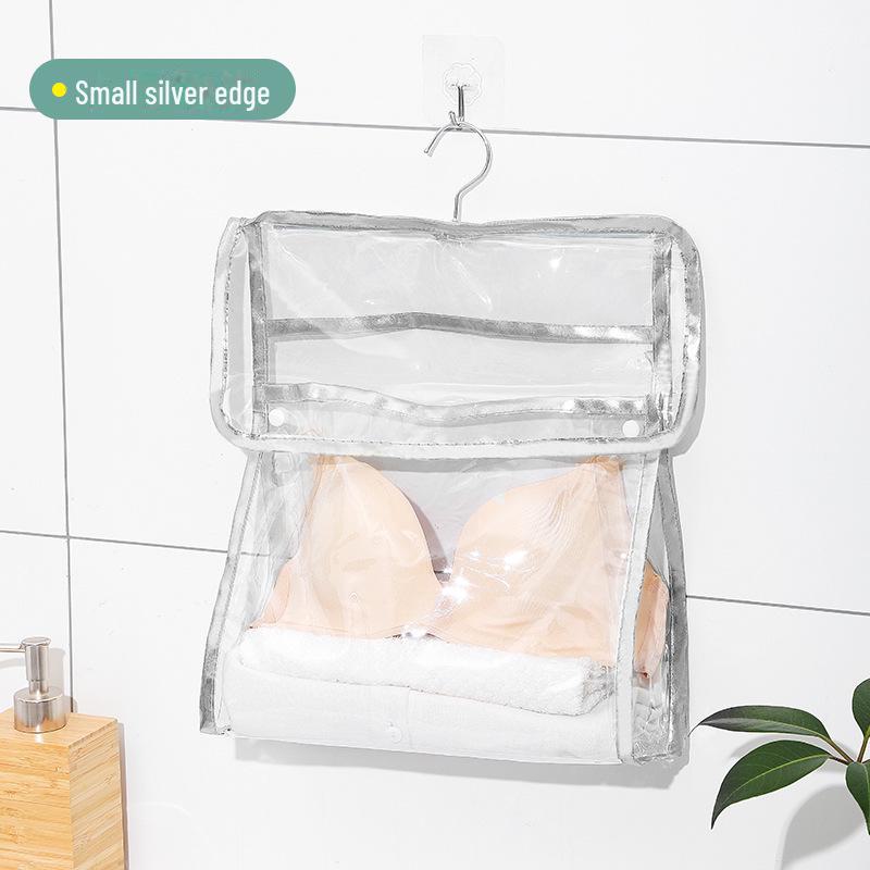 Transparent Waterproof Hanging Toiletries & Clothing Storage Bag for Bathroom or Dorm