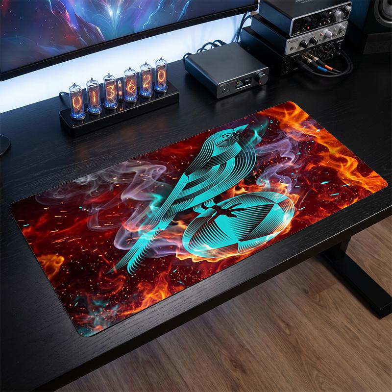 Norwich City Football Print Large Mouse Pad, Anti-Slip Extended Gaming Desk Mat for Office Home