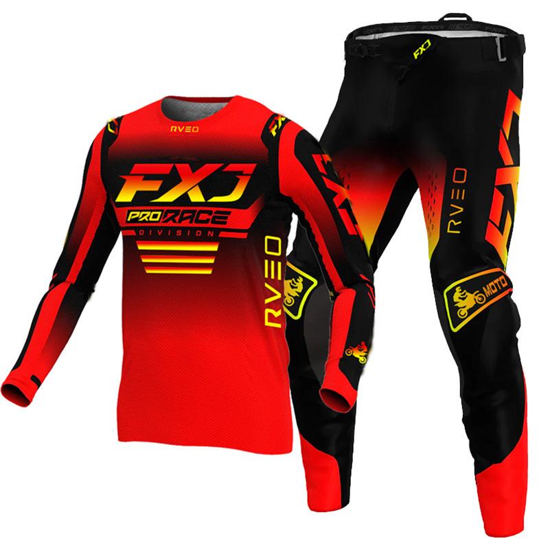 Conjunto de equipamentos de motocross para crianças 4 5 6 7 8 9 10 11 12 13 anos Juventude criança Motocicleta menino menina Jersey Pant Kits corrida terno Off-road Enduro MX MTB