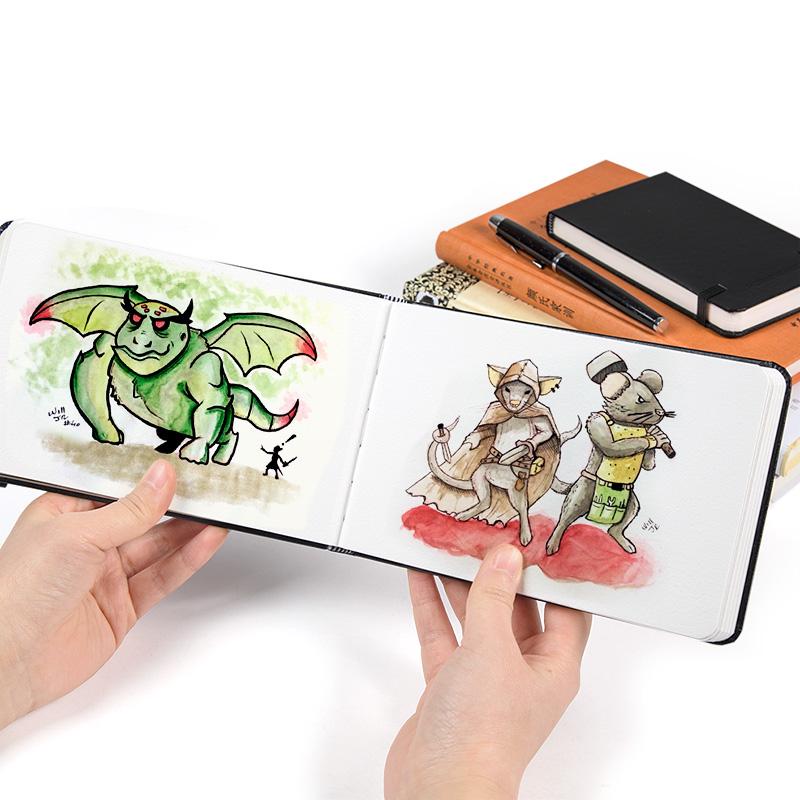 POTENTATE 2 Sizes Drawing Notebook for Watercolor_300GSM Handbook Paper/24 Sheets Aquarel Papel Para Acuarela