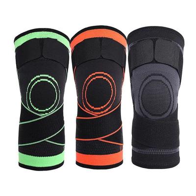 NEW 1PC Athletic Kneepad Men Pressurized Elastic Knee Pads Support Fitness Gear Basketball Volleyball Brace Protector