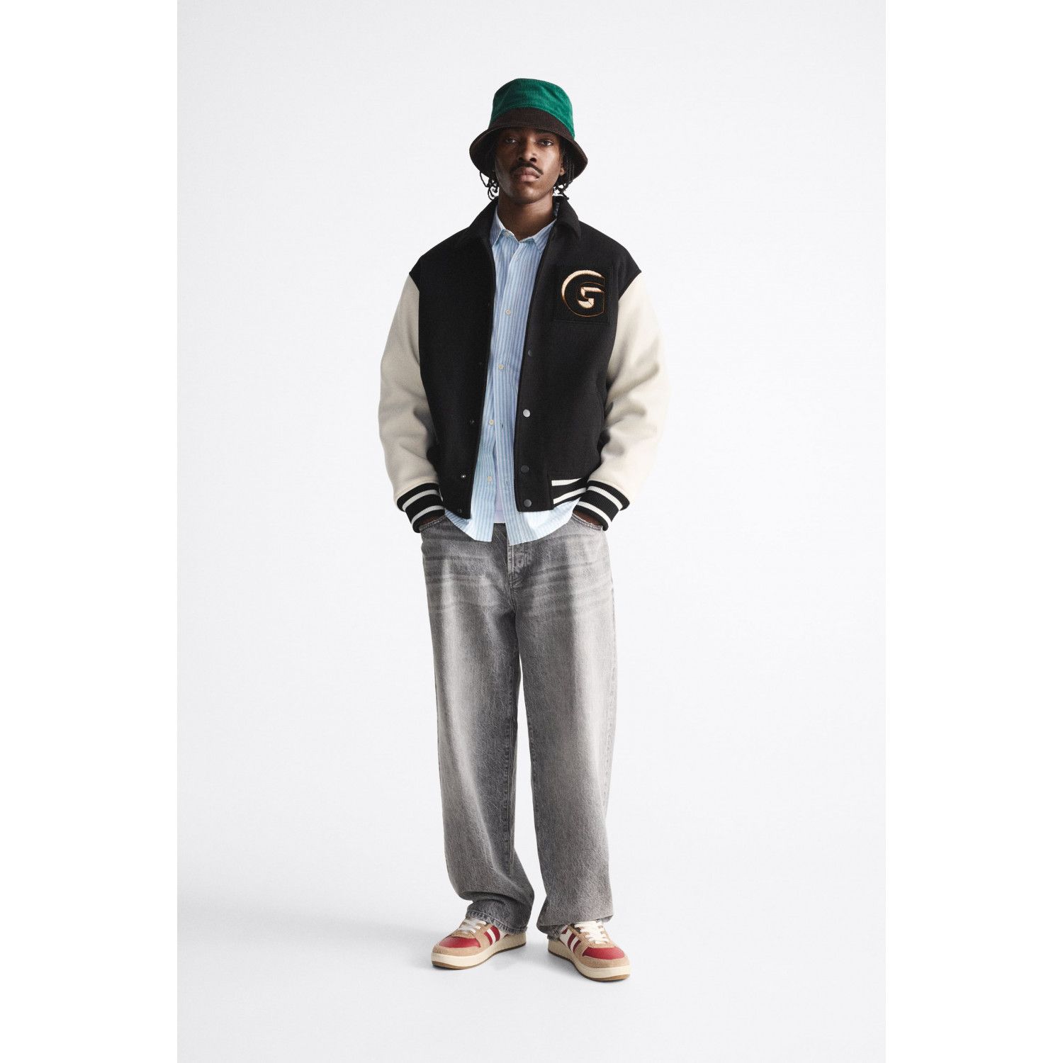 

BOMBER JACKET WITH CONTRAST PATCHES