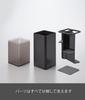 Yamazaki Cutlery Stand with W8 x D8 x with 5373 Lid, Black, Approx. H25cm, Tower, Dustproof, Dividers,