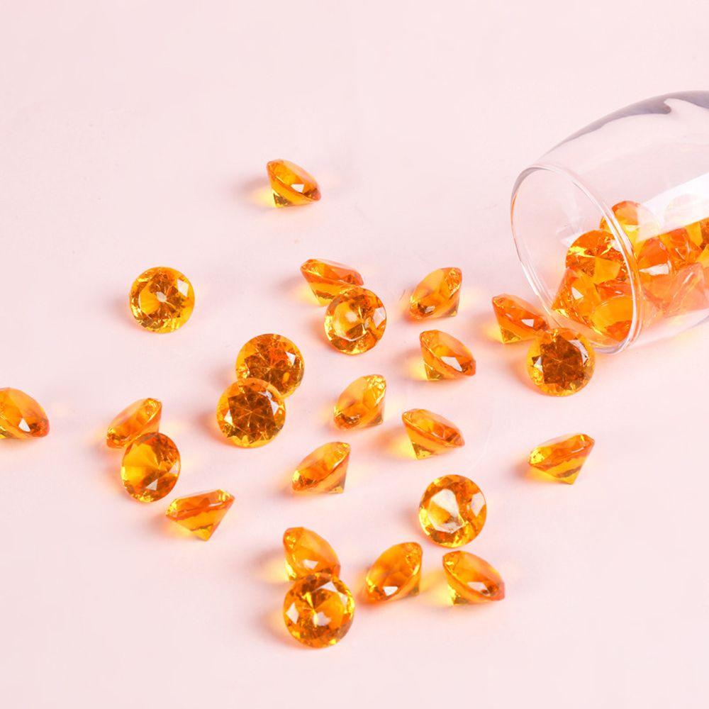 

Filler Props Faceted Beads Multicolor Faux Acrylic Gems Filler Toys Gems Jewels помаранчевий