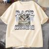 Rage Consumes Me Cat T Shirt Funny Cat Meme Printed TShirt Vintage Unhinged Silly Cat Graphic Tee Humor Cotton Short Sleeve Tee