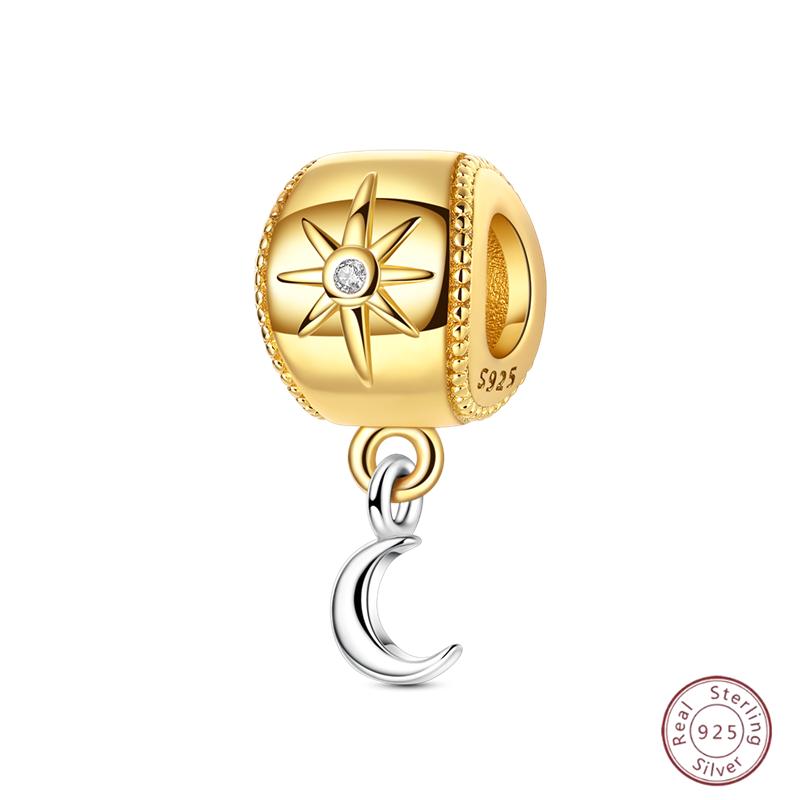 New Original Copper Beaded Bow Charm Blue Beads For Women Exquisite Diy Birthday Jewelry Gifts