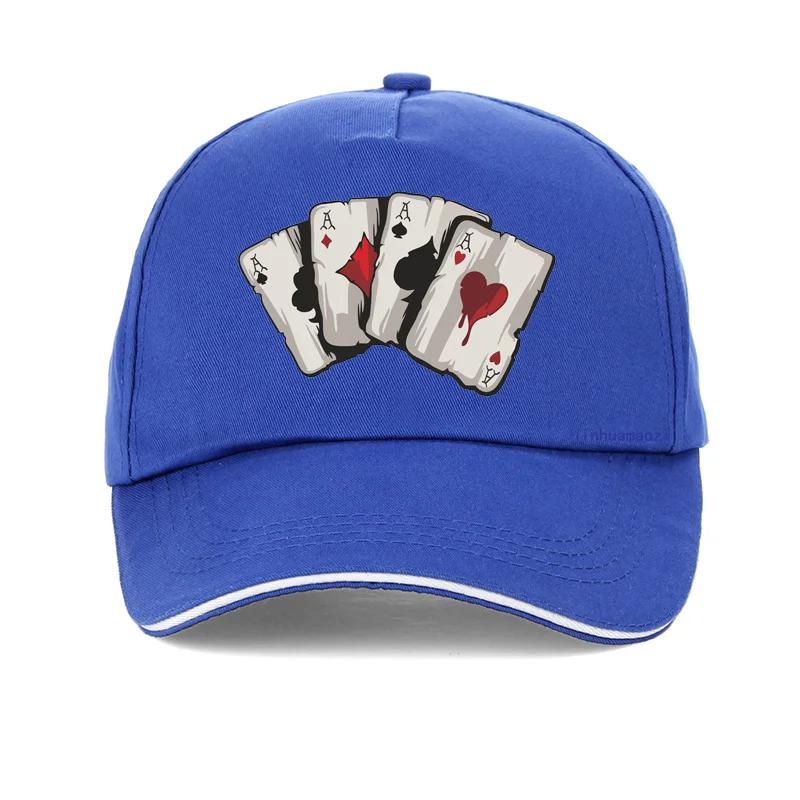 New Design Cartoon Playing Cards100%Cotton Dad Cap Old Playing Card Baseball Caps Fashion Unisex Adjustable Snapback Hat Gorras