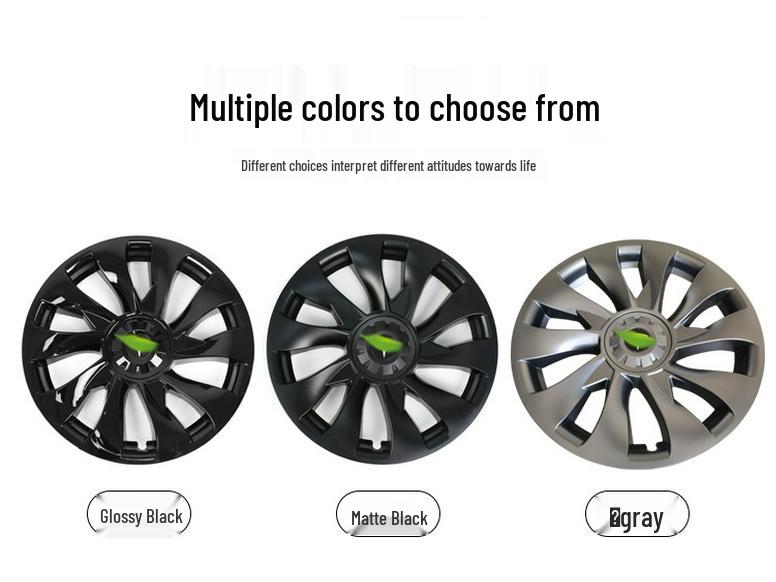 Tesla Model 3 18" Cyclone Wheel Cover - Anti-scratch, Full Coverage Hub Protection Accessory