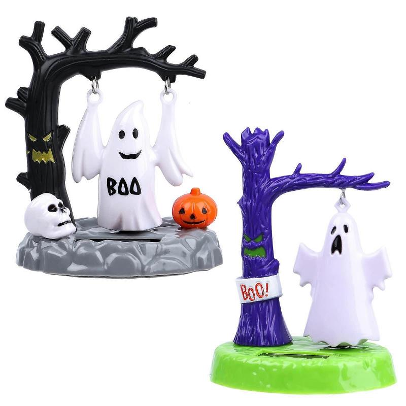 Halloween Dashboard Toy-Solar Ghost Dancing Toy Bobblehead Toy Car Dashboard Decoration Novel Bobblehead Ornament