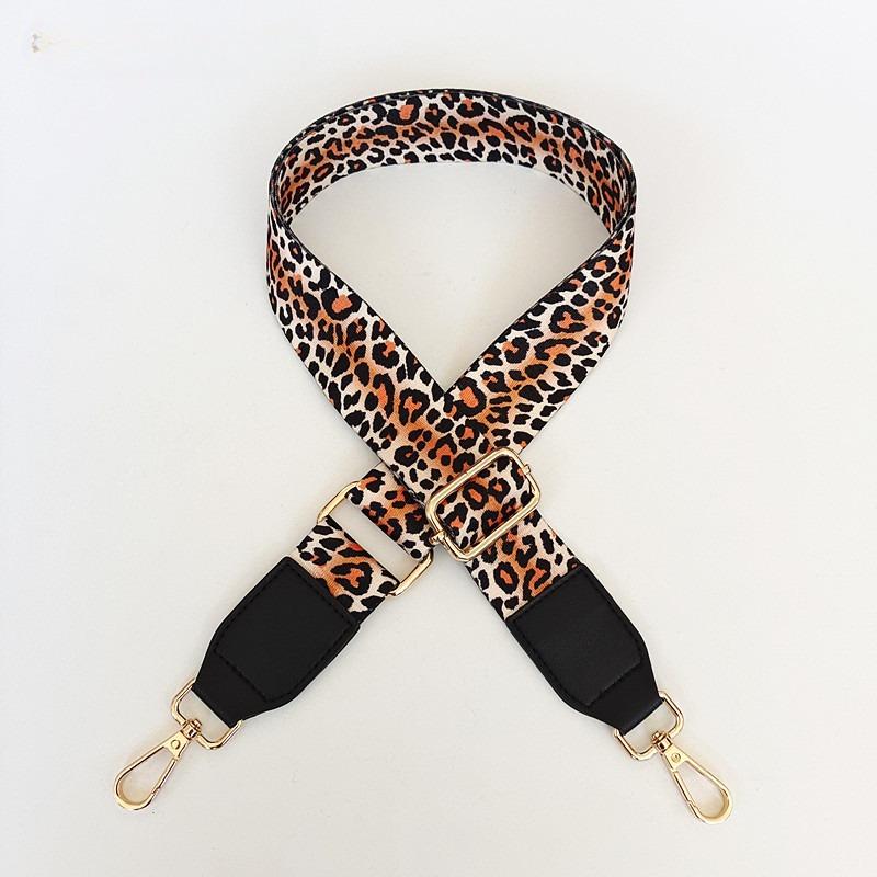 

Bag Accessories 3.8 Wide Shoulder Strap Load-reducing Backpack Strap Leopard Print Bag Adjustable Leather Long Shoulder Strap