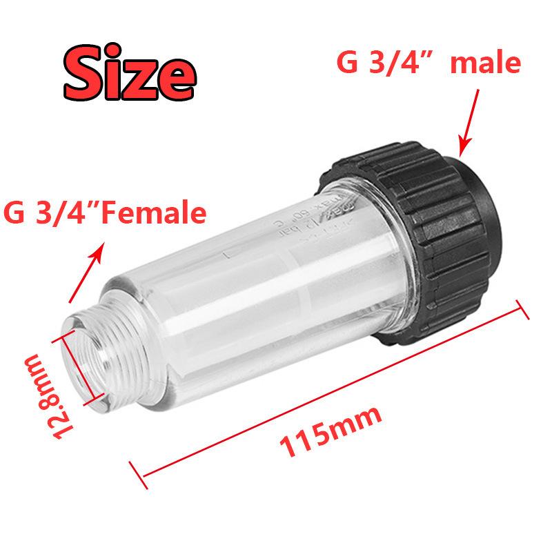 Universal High Pressure Washer Filter for K series & G3/4" Models up to 175psi, Ideal for Car Cleaning