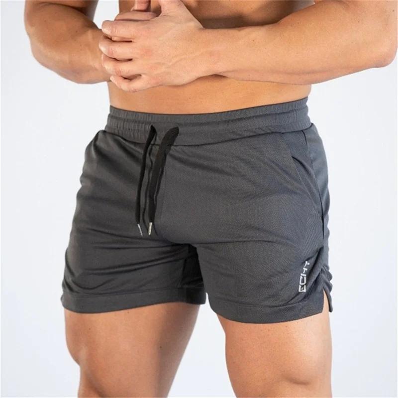 Fitness Sportshorts Mann Sommer Gyms Workout Männlich Atmungsaktive Mesh-Shorts Schnelltrocknend Strandshorts Herren Sportbekleidung
