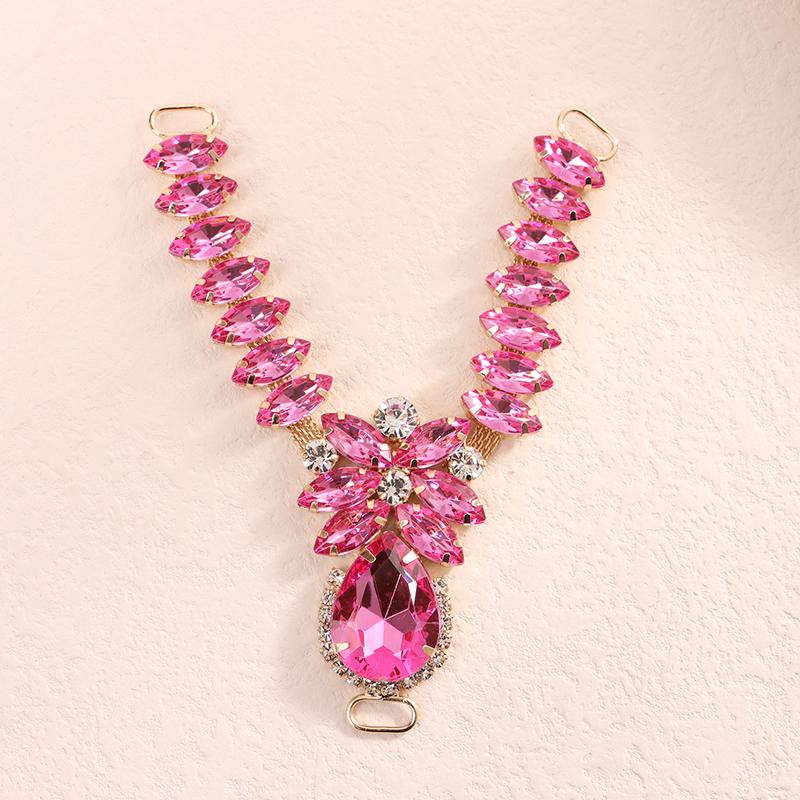 1Pc Shoe Buckles Sandals Buckles Diy Handwork Shoe Glass Decoration
