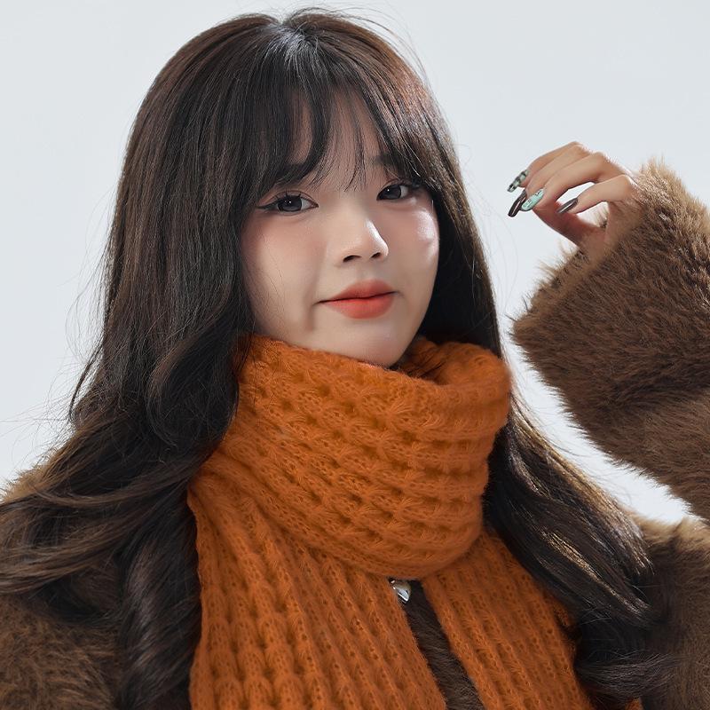 Damen Koreanischer Strickmützen- und Schal-Set – Winter Warm, Vielseitiges Design