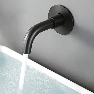 Bagnolux Black Brushed Polished Chrome Stainless Steel Rose Gold Brass Round Bathtub Spout Basin Bathroom Faucet