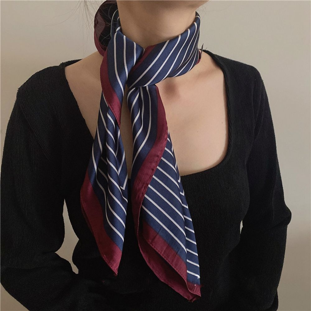 Collocation Clothing Accessories Wraps Silk Scarf Korean Style Scarves Printed Scarf Female Shawl