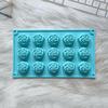 1Pc 15 Cavity Silicone Rose Mold Chocolate Candy DIY Dessert Pudding Cake Decoration Mould Ice Cube Making Tool