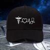 Caduceus Heartbeat Stethoscope Nurse Baseball Cap Polyester Adjustable Unisex Casual Hat