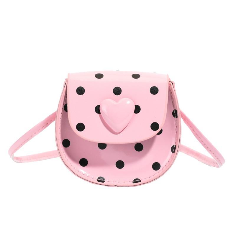 Argyle Polka Dot Mini Crossbody Bag for Girls - Cute Handheld Shoulder Bag