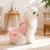 Roupas para animais de estimação outono e inverno cachorrinhos felizes cão e gato saias quentes saias de gaze perfumada