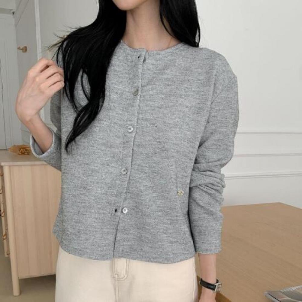New ArrivalS Open Run Women S Round Neck Button Soft Long Sleeve Cardigan
