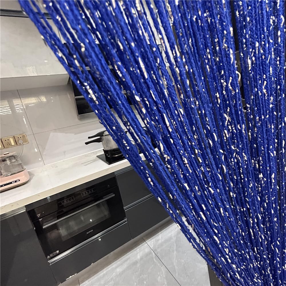 Ave Split Decorative Door String Curtain Wall Panel Fringe Window Panel Drapes Room Divider Blind Divider Tassel Screen Home 100cm*200cm