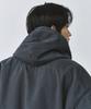 Branded Shirring Hood Bomber Jacket [Vintage Charcoal]