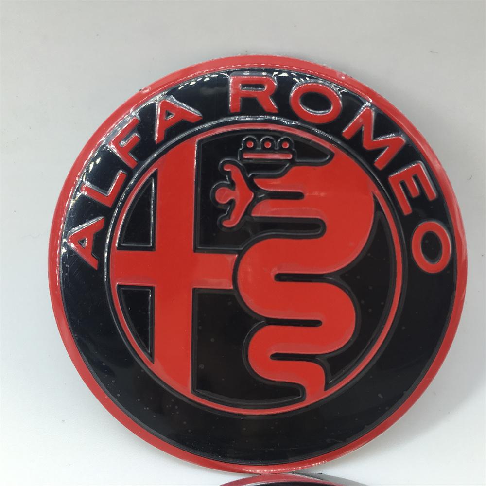Pro Alfa Romeo 2026 Horká nálepka 1ks 40mm 50mm 56mm 74mm Pro Alfa Romeo Giulietta GT 147 156 Kryty/Středový znak přední mřížky auta