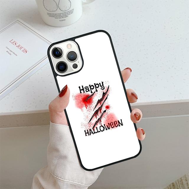 HALLOWEEN BLOODY SPLATTER Phone Case For iPhone 17 Air 14 15 16 13 12 Cover For Apple Pro Max 6S Plus Coque
