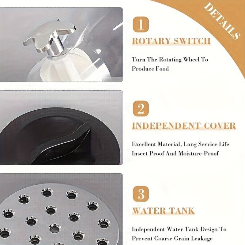 Sturdy Food Dispenser with Sealed Lids Designs for Dry Goods Storage Preservation