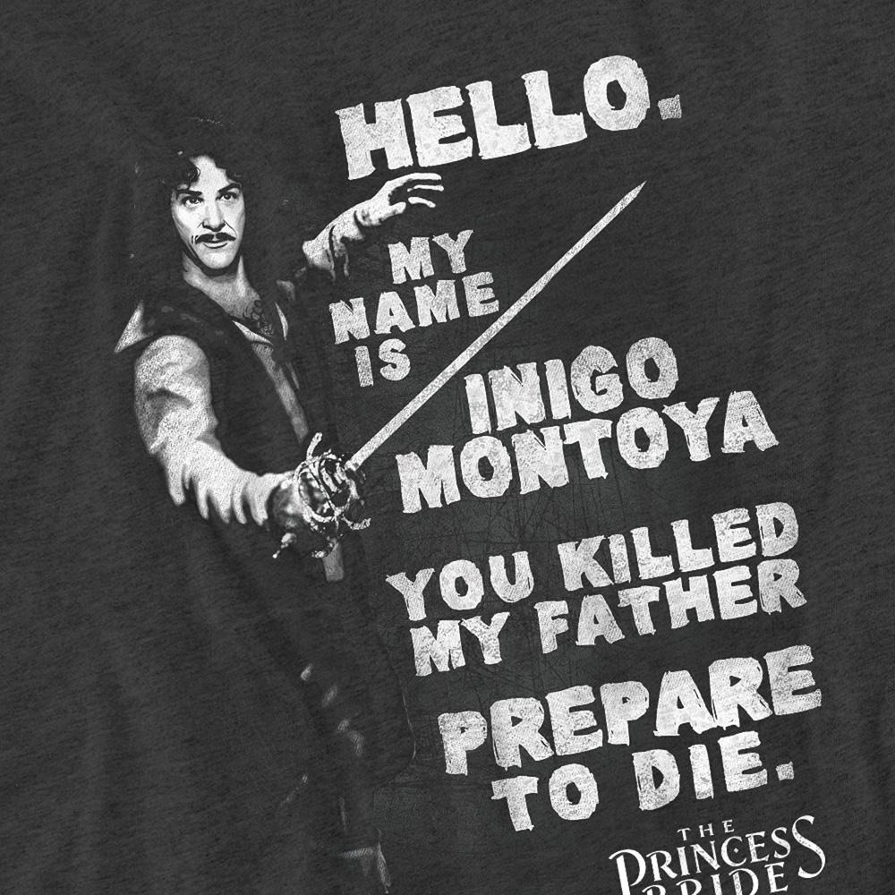 The Princess Bride Unisex Adult Hello Again Heather T-Shirt