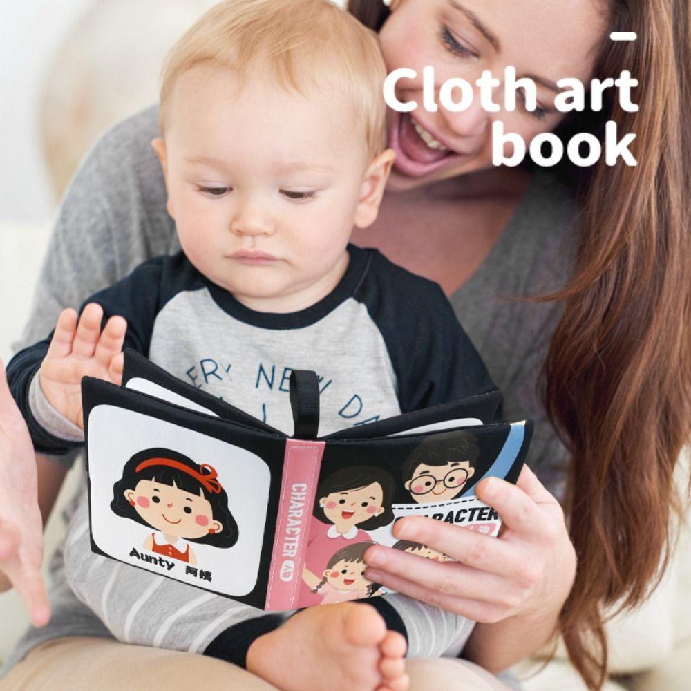 Not Be Torn Baby Cloth Book Interactive Soft Infant Book Toddler Toy Baby Words Book Parent-child