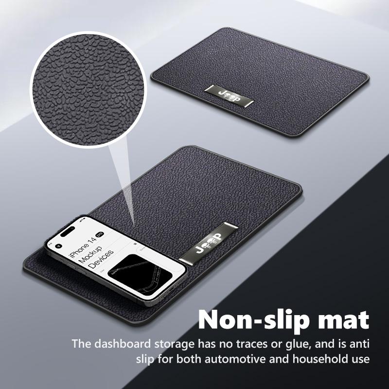 CREYLV1 For Jeep Car Dashboard Non-slip Mat Phone Key Storage Pad Wrangler Gladiator 2014 - 2021 Grand Cherokee Cherokee