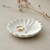 Decorative Jewelry Tray 3D Printed Flower Shape for Rings Necklaces Bracelets, Entryway Table Petal Plate Trays, Trinket Dish, Organizer Living