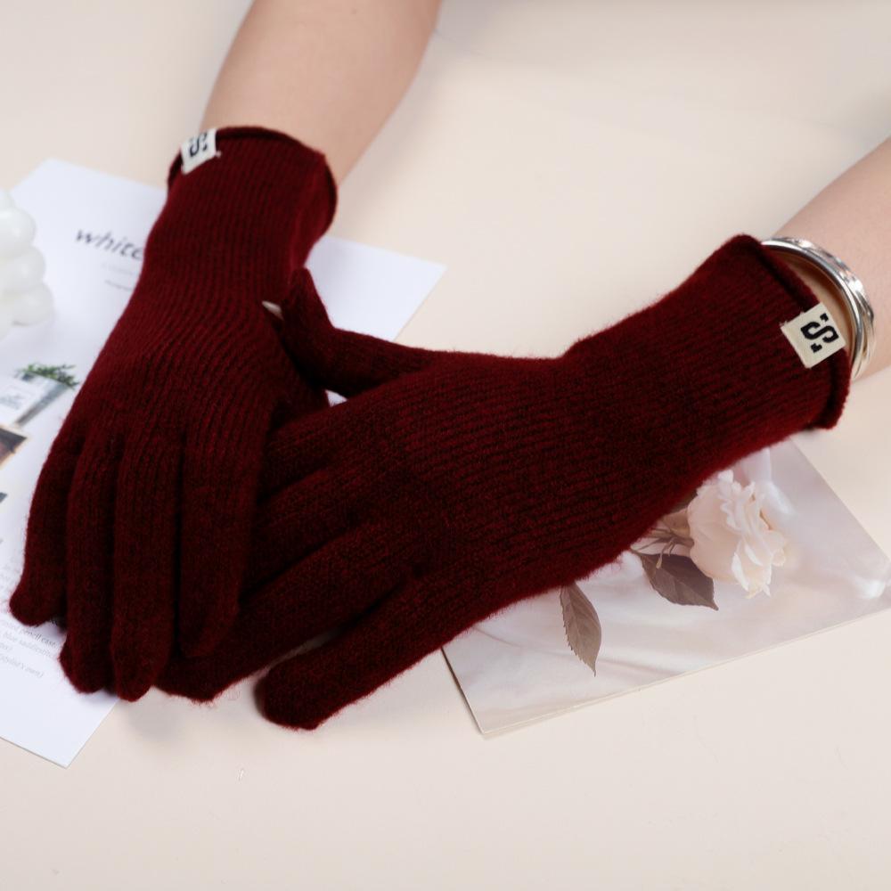 

Женские зимние морозостойкие уличные ветрозащитные и теплые велосипедные перчатки корейской версии, универсальные утолщенные студенческие лыжные перчатки one size