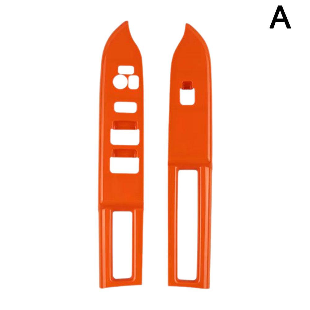 

Для Suzuki SPACIA Custom M K54S&M K94S 2024 Панель накладки на подлокотник двери автомобиля Рамка отделки кнопки переключателя стеклоподъемника RHD оранжевый